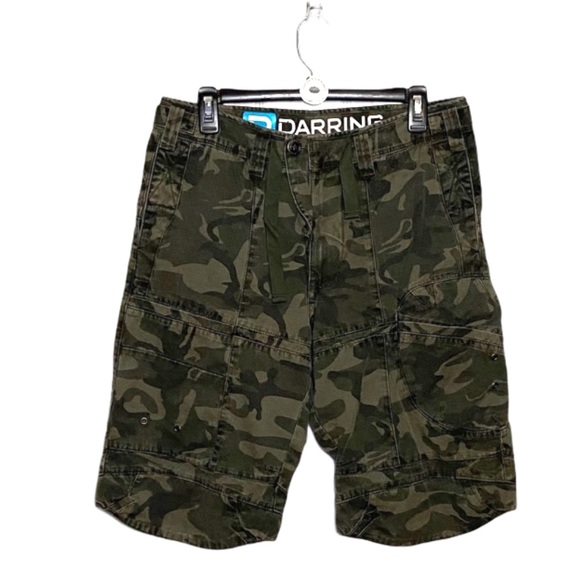 Darring Other - Darring Men Camo Shorts Green Cargo Size 32